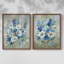Impression encadrée Blue Garden I-Premium - prête à être accrochée - aucun clou requis - aucun clou requis-1294241185-1294241199