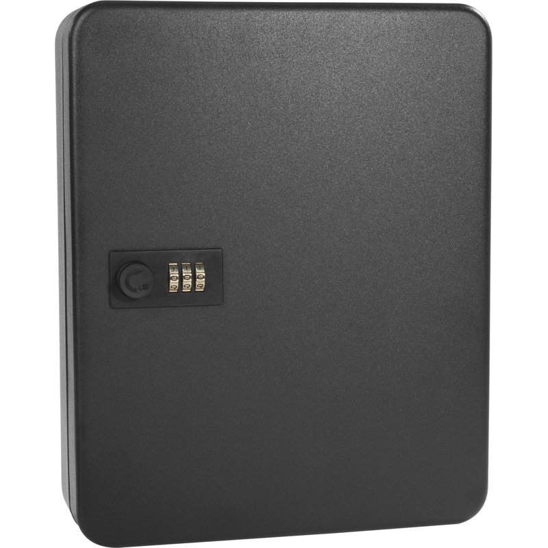 36 KEYS LOCK BOX W/ COMBINATION LOCK BLACK