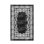 Tapis oriental en polyester tissé à plat Elmdale en noir / gris / blanc