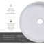 14 po x 14 po Lavabo vasque de salle de bain rond en céramique-62346431