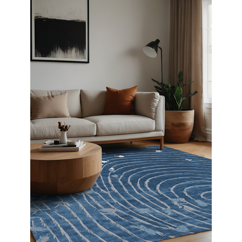 Tapis gris lavable à la machine, Carré 5 pi