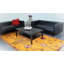 Tapis orange en laine noué à la main à poil long oriental 10,75 pi x 6,4 pi Oriental