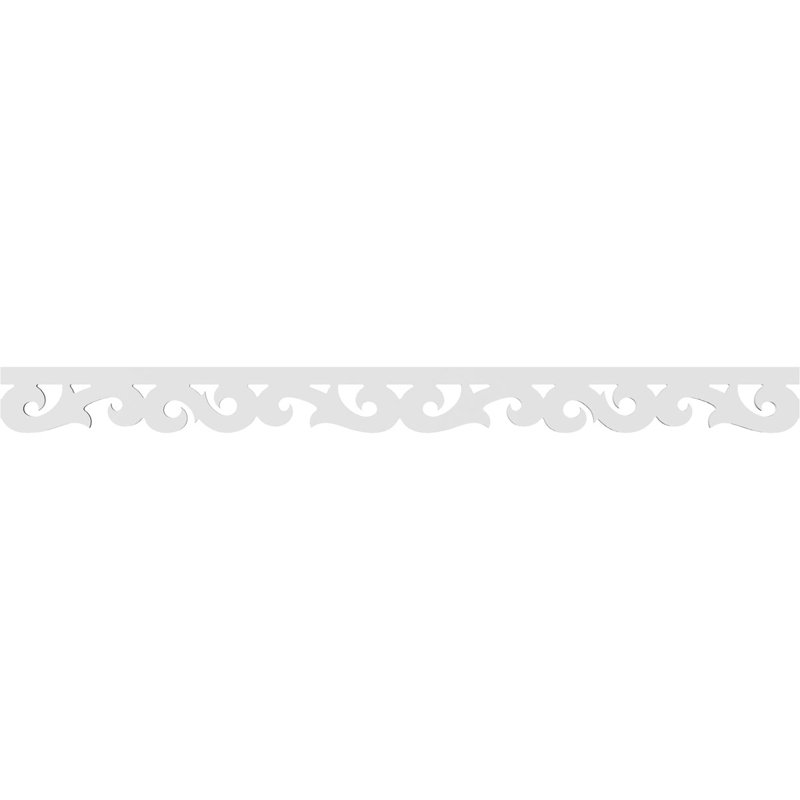 Garniture de course en PVC de qualité architecturale en pruche de H 4 po x P 5/8 po x L 48 po, H 4 po x L 48 po x P 0,63 po