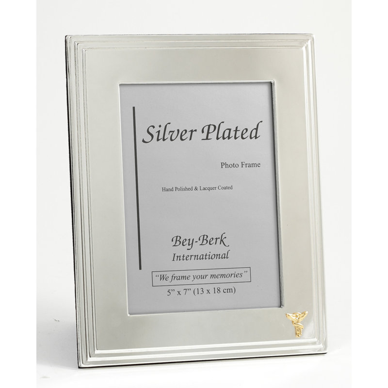 Bachmann Silver Metal Beveled Picture Frame