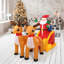 Décoration de Noël de Noël gonflable imperméable pour le père Noël double 6 pi avec traîneau The Holiday Aisle®