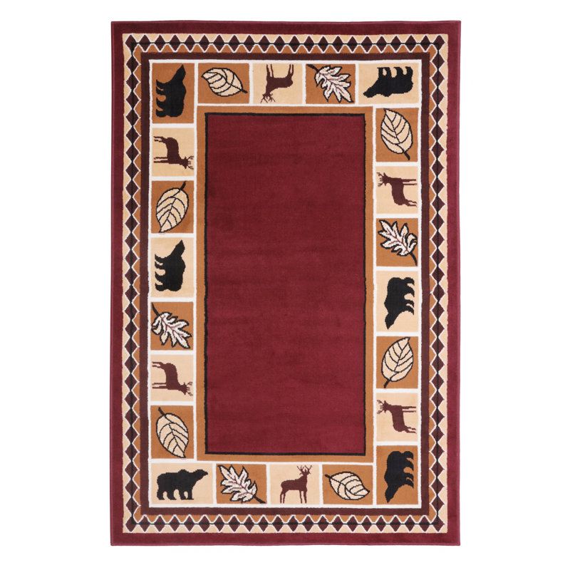 Cantin Geometric Machine Woven Polypropylene Plastic Rug, Rectangle 2' x 4'