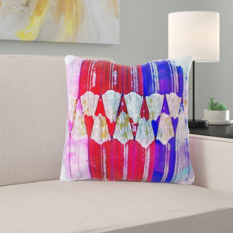 Coussin décoratif crayons Vidrine, Microsuède, Intérieur