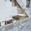 Tabouret de bar / tabouret de bar en acier inoxydable avec dossier en rotin - ensemble de 2-35622324