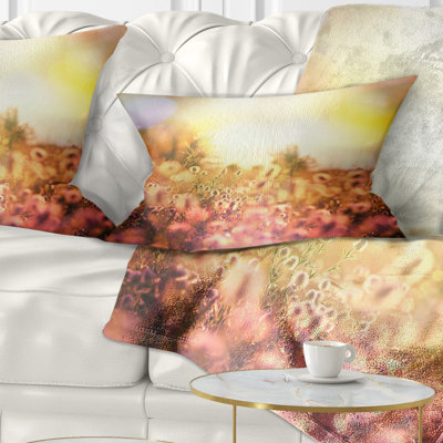 Coussin Scenic Meadow Over Mountains