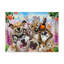 «Wofy Garden Dogs» de Howard Robinson, art mural sur toile tendue pour décor de salon, de chambre à coucher ou de bureau - 18 x 24-26857813