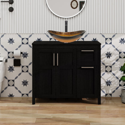 36" Free-Standing Modern Single Bathroom Vanity With Sink