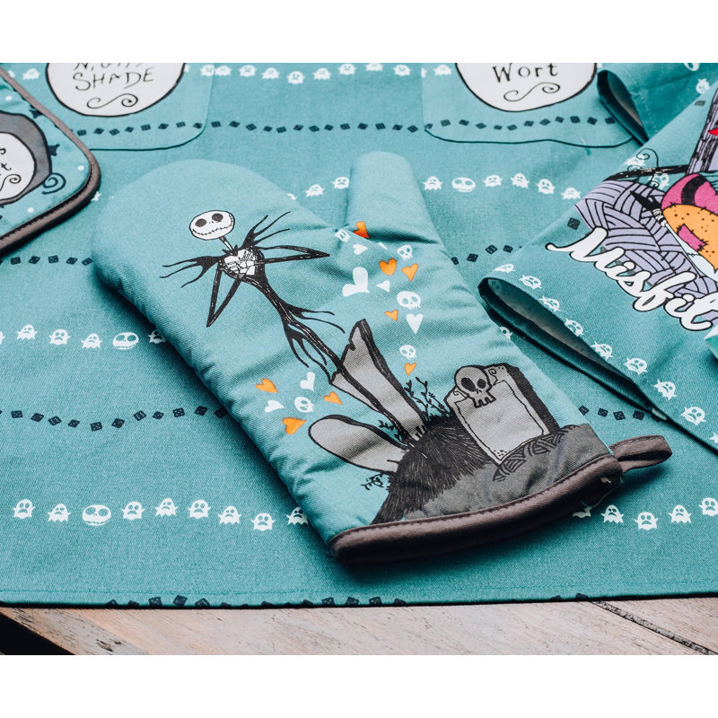 Ukonic The Nightmare Avant Noël Jack et Sally Oven Mitt
