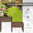 Raised wooden garden bed with drainage holes-2005237795
