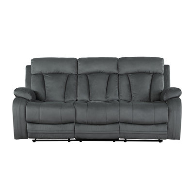 Canapé inclinable en tissu de microfibre Global United