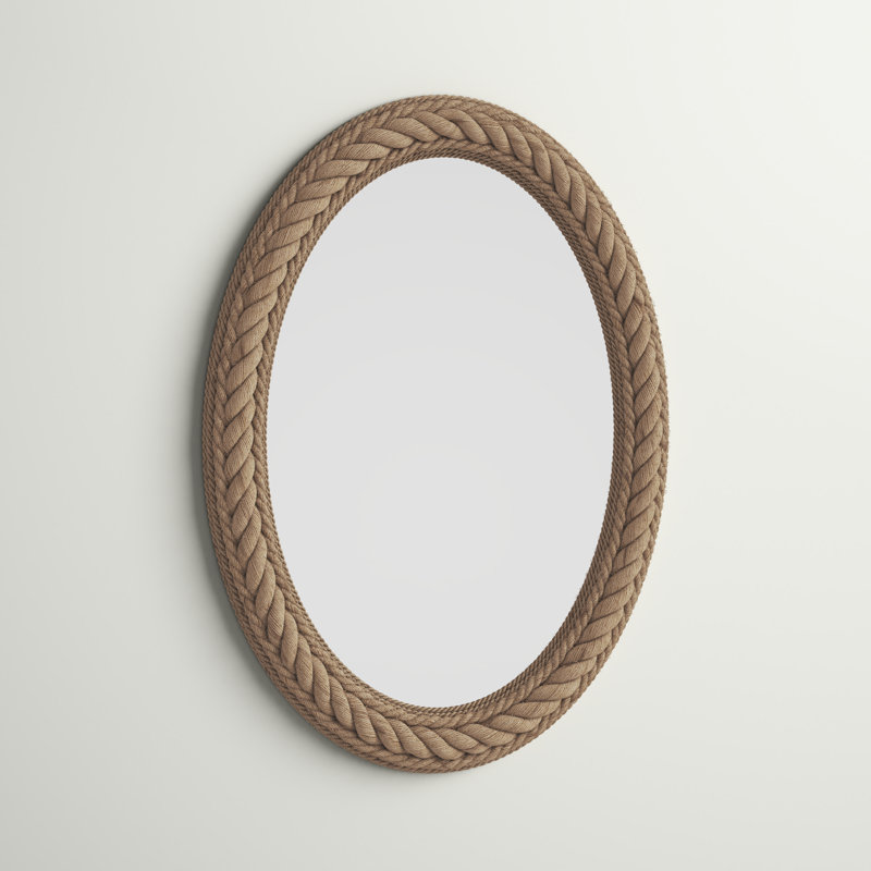 Watch Hill Wood Oval Wall Mirror