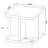 Modern Metron Mango Square End Table