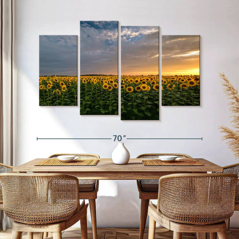 Alvord Mittenwalde Sunflower Field, 42" H x 68" W
