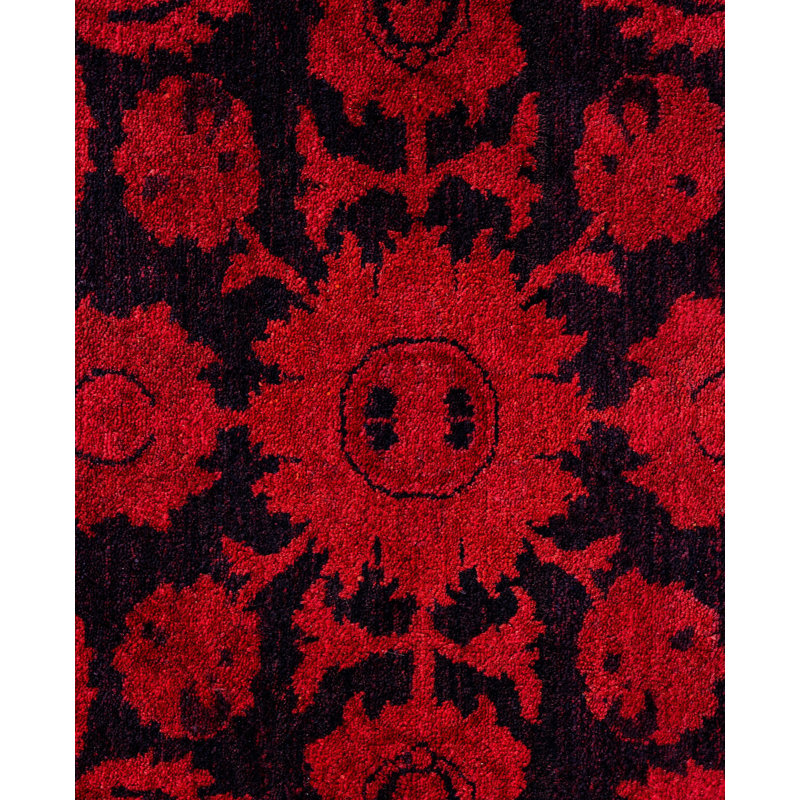 Overdyed One-of-a-Kind 8' 1" x 8' 1" Hand Knotted Area Rug