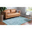Tapis bleu / ivoire en laine Numa-76872405