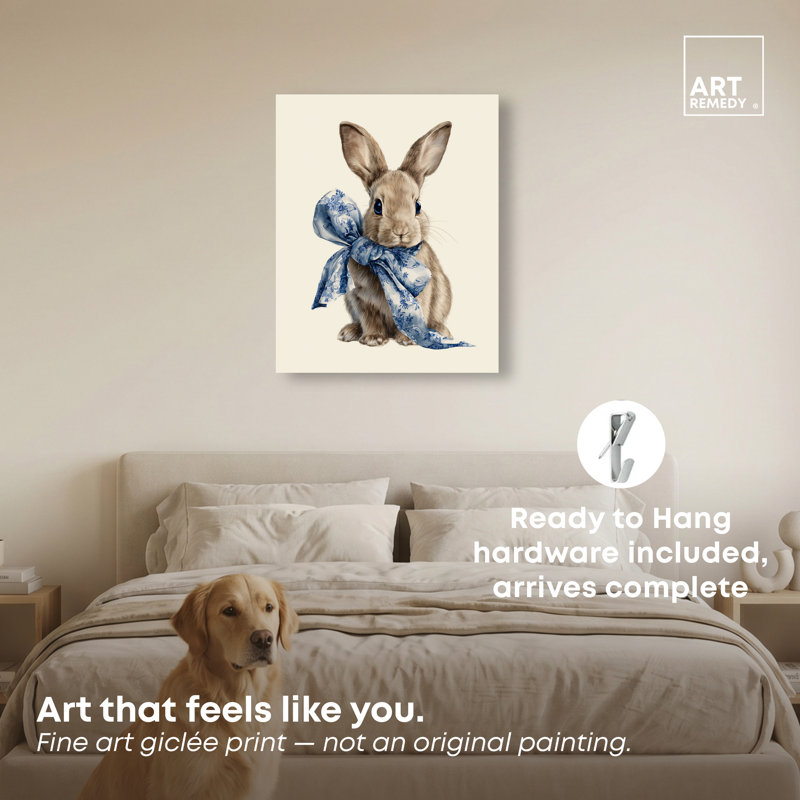 Toile Rabbit I, reproduction sur toile par Art Remedy, tendue sur châssis, 24 x 30, 24"H x 30"W, Gallery Wrapped