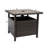 Square Outdoor Side Table Umbrella Hole , 21 " W 21 " D-1252982731
