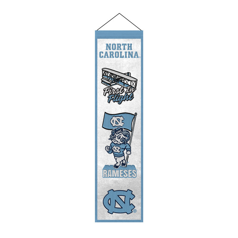 Décoration murale NCAA North Caroline Icon, 8 x 32 po