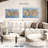 World Map " Ocean Hemispheres Map " by Tess P 3 - Pieces-92761007
