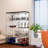 Anneliesse 4-Shelf Glass Display Cabinet with Mirrored Back, 3-Column Tempered Glass Display Case-181152568