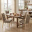 Artistic Upholstered Dining Chairs, High Back Side Chair with Built-in Carry Handle, Solid Wood Legs, Thick Padded Seat with High Density Sponge, Armless Accent Chairs for Dining Room, Vanity, Living Room-789752039-792655468