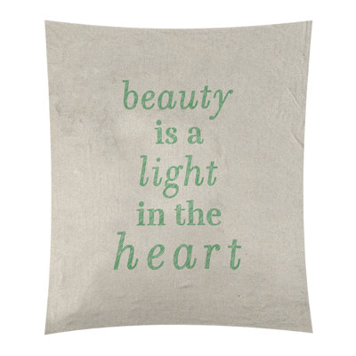 Tapisserie en polyester en citation de beauté