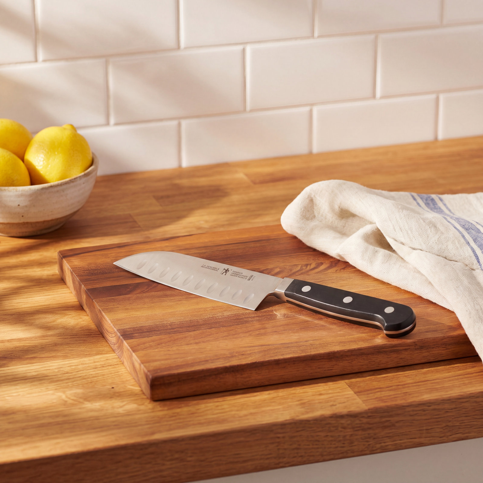 HENCKELS Classic 5" Hollow Edge Santoku Knife, 5"