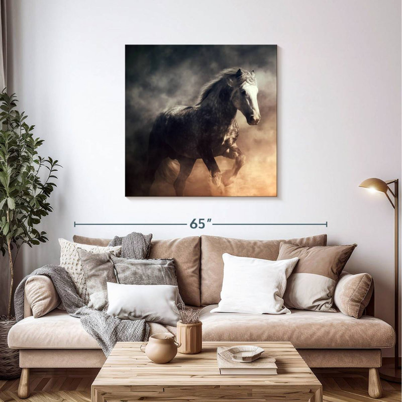 Crowle Misty Shire Horse, 39" H x 39" W