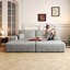 Canapé-lit moderne avec canapé-lit double et tissu moelleux pour diverses pièces-1038403142