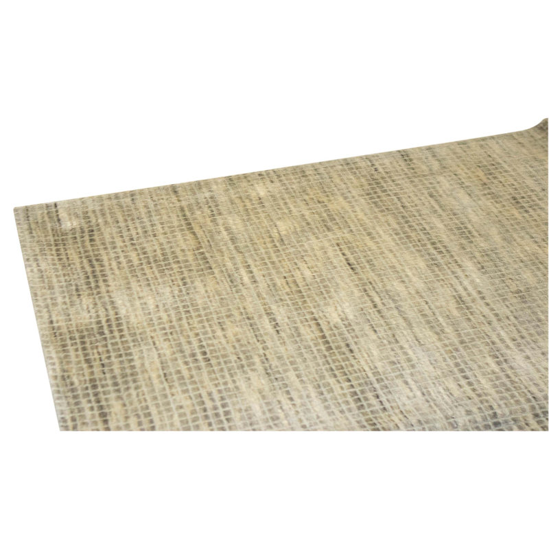 Tapis gris anthracite et beige noué à la main de haute qualité