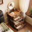 Coiffeuse compacte avec fonction de rangement