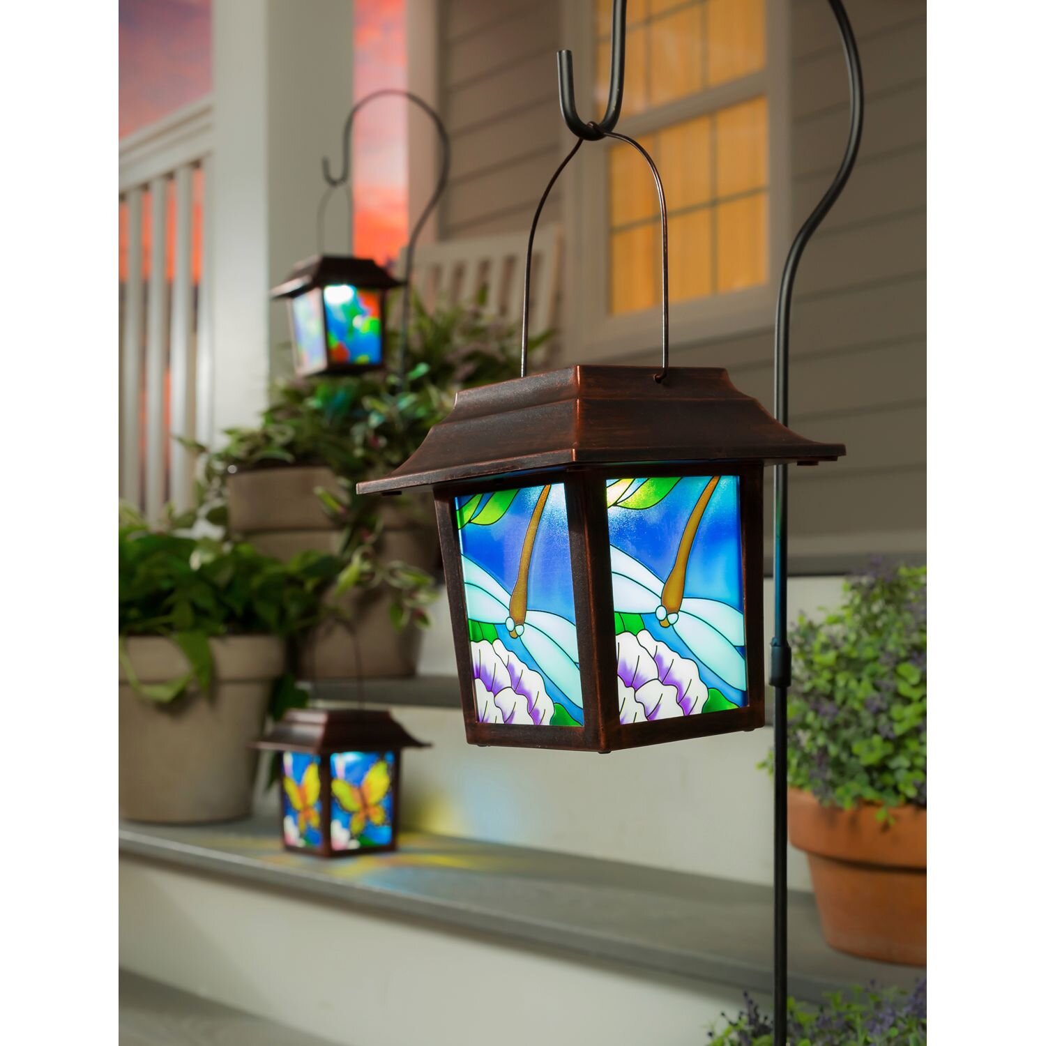 Timmy 8.1'' Solar Powered Integrated LED Outdoor Lantern