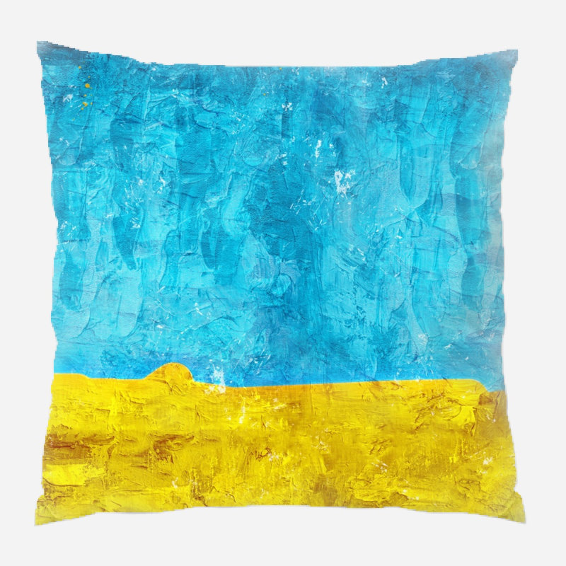 Ervine Solid Colour Outdoor Reversible Throw Pillow, Microsuede, Indoor 