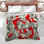 Red Swirls Abstract Bedding Abstract Comforter Art Deco