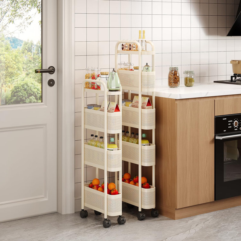 12 cm W Steel Shelving Unit, 5-layer, Black