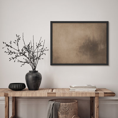 «Neutral Beige and Brown Gradient», reproduction d'art abstraite contemporaine pour bureau ou couloir