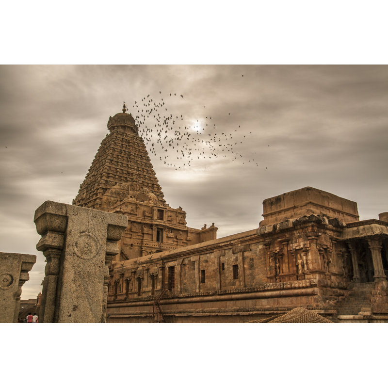 Brihadeeswarar Temple In Thanjavur - Wrapped Canvas Print, 30cm H x 46cm W x 3.8cm D