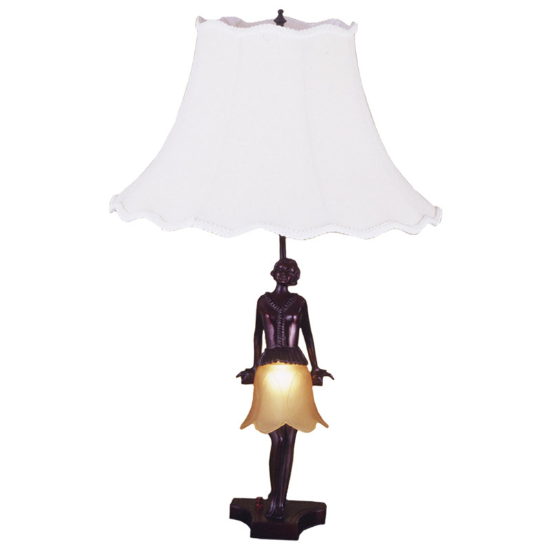 17"H Silhouette 30's Lady Accent Lamp