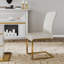 Chaise en simili cuir et acier Modern Parsons-744856643