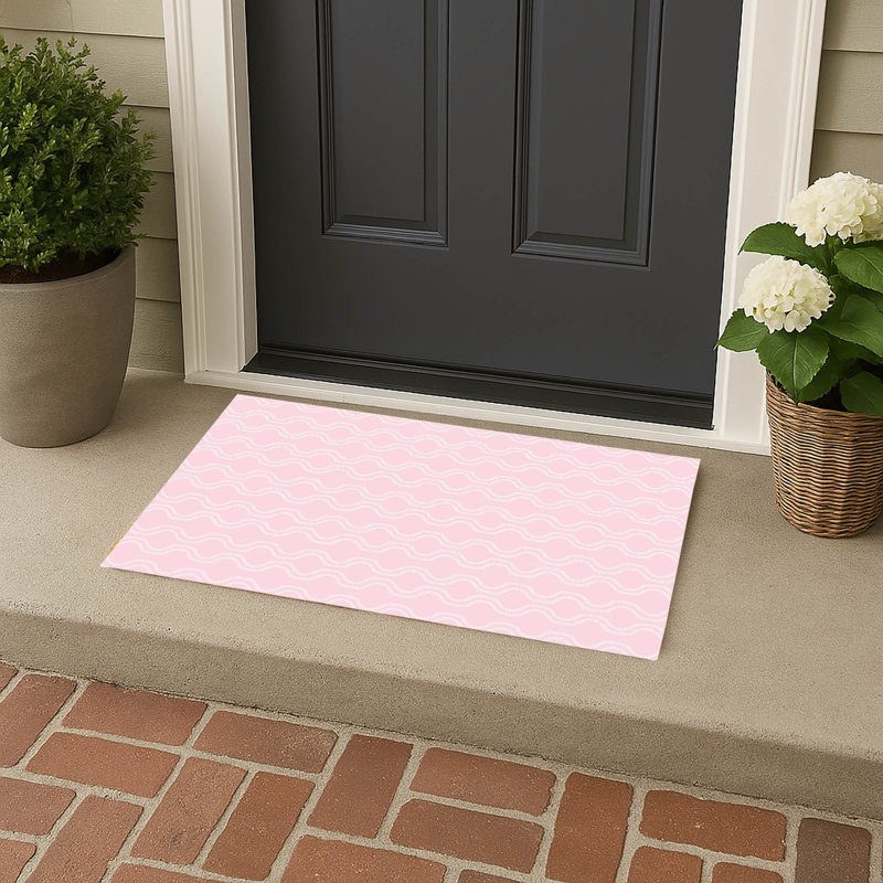 Paillasson Wavy Vine, Rose, L 21 po x L 34 po