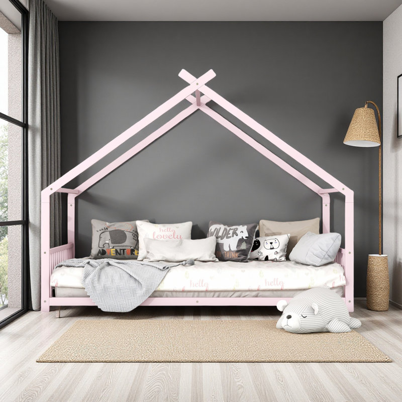 Lit en métal, Complet/Double, Rose