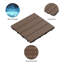 Carreau de terrasse en plastique 12 po x 12 po à emboîtement brun-129437182