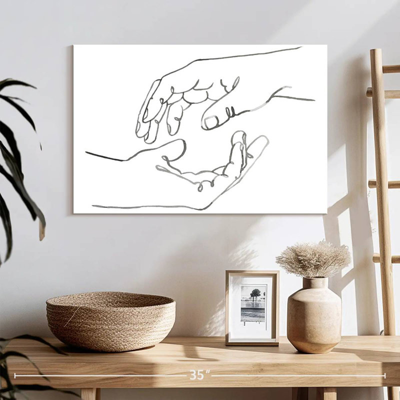 Alcaraz Gestures in Hand I, 16" H x 24" W