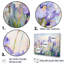 Mauve iris, charme champêtre - fleurs, art mural-717719506-717719513
