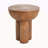Iris Outdoor Patio Three-Legged Wood-Grain Round MGO Side Table