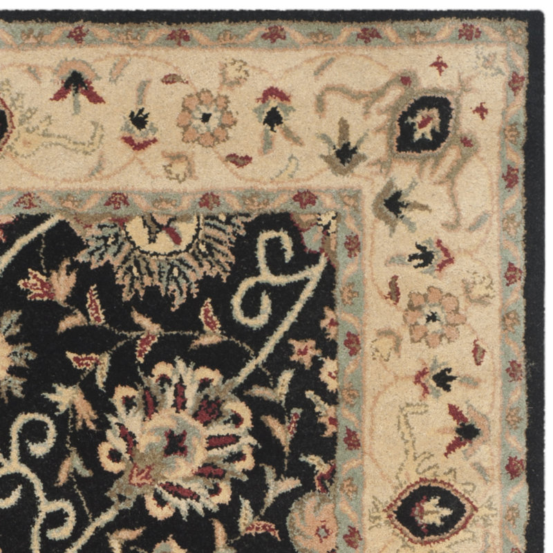 Tapis oriental en laine touffeté à la main Dunbar, Ovale 4 pi 6 po x 6 pi 6 po